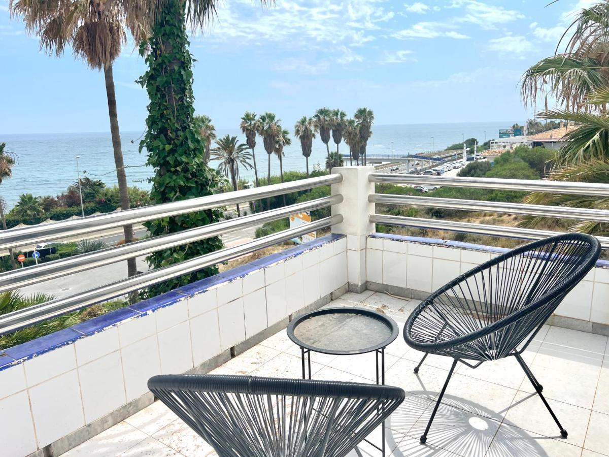 Fabulous Vacation In A 2 Bedroom Townhouse With 2 Terraces Overlooking The Sea, Suitable For 6 People 3 Swimming Pools Tennis And 200 Mts From The Sea El Faro Eksteriør billede